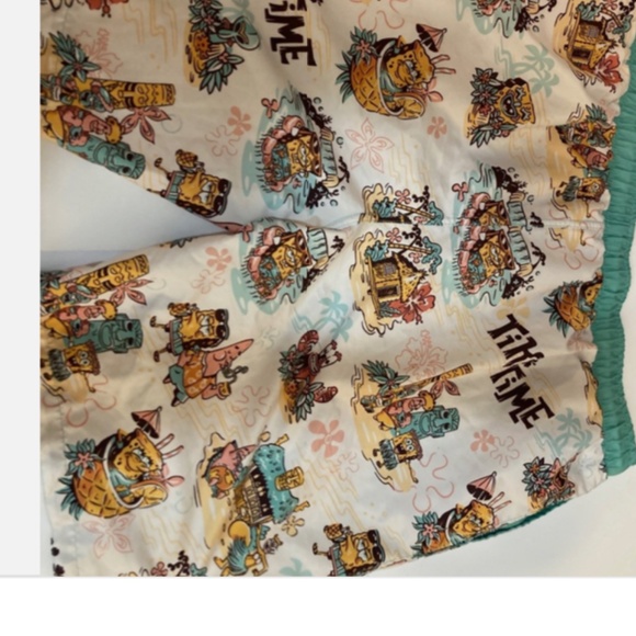 Mens swim trunks swimsuit sponge Bob nickelodeon - Picture 6 of 6